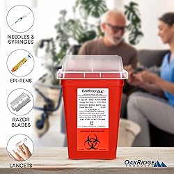 Oakridge Products Sharps Container for Home Use and