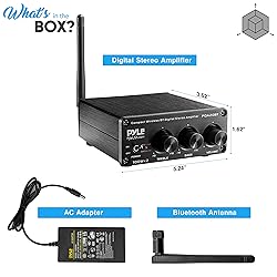 Pyle Bluetooth HiFi Mini Audio Amplifier-Class D