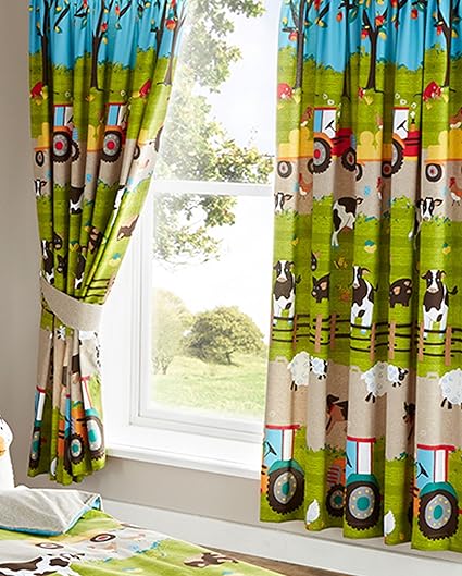 Qpc Direct Farmyard Farm Tractor Animal Cow Sheep Pig Dog Bedding