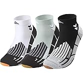 TENYSAF Mens Compression Socks for Running: Anti-Blister Ankle Socks 3 Pairs Athletic Socks for Runners Outdoor Hiking 2026