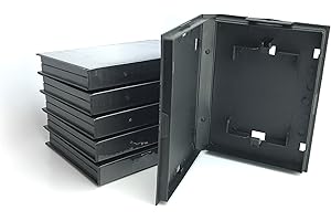 GLOBAL GAME GEAR GGG0049 6 pack of clamshell cases for Sega Genesis Game Cartridges Protectors from Dust; Storage, (OEM games only will not hold third party games) (empty cover)