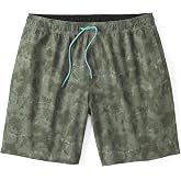 Huckberry Men's Swim Trunks - Performance Lined Swim Shorts, in 5" or 7" Inseam, Stretchy w/Liner, Elastic Waistband