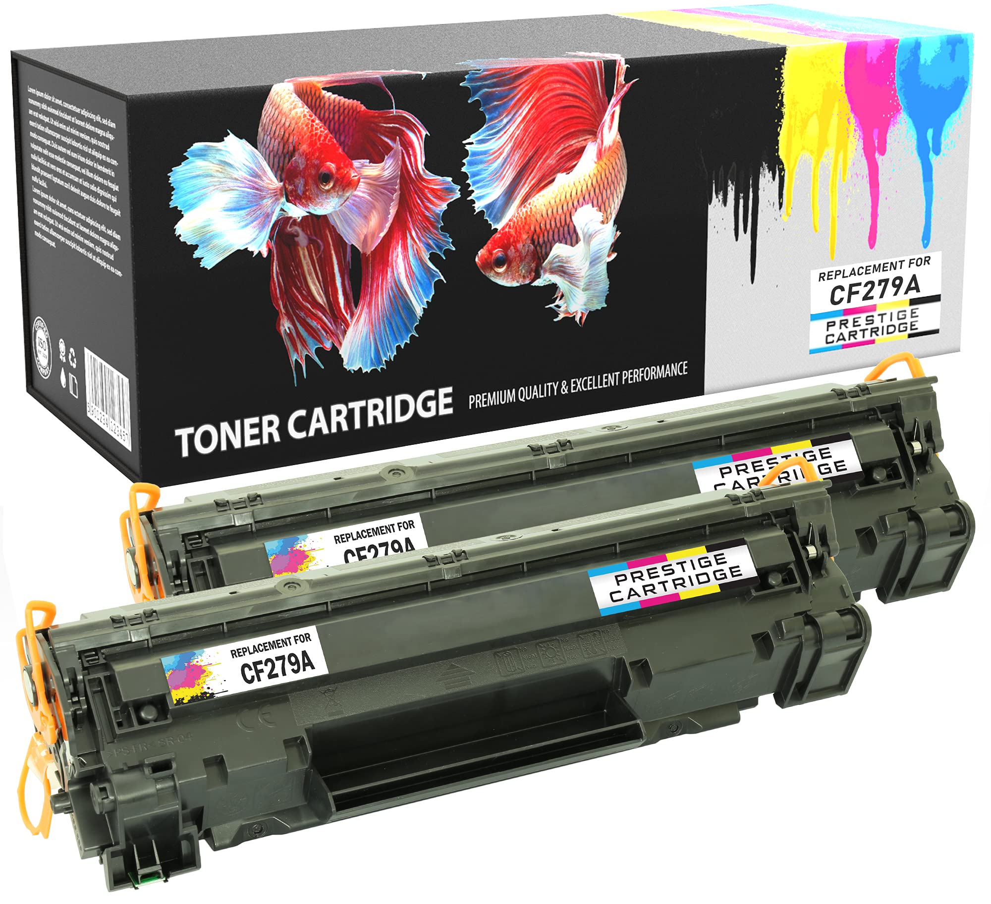 PRESTIGE CARTRIDGE 2 Compatible Laser Toner Cartridges Replacement for HP CF279A 79A Laserjet Pro M12, M12a, M12w, MFP M26A, MFP M26nw | 1,000 Pages