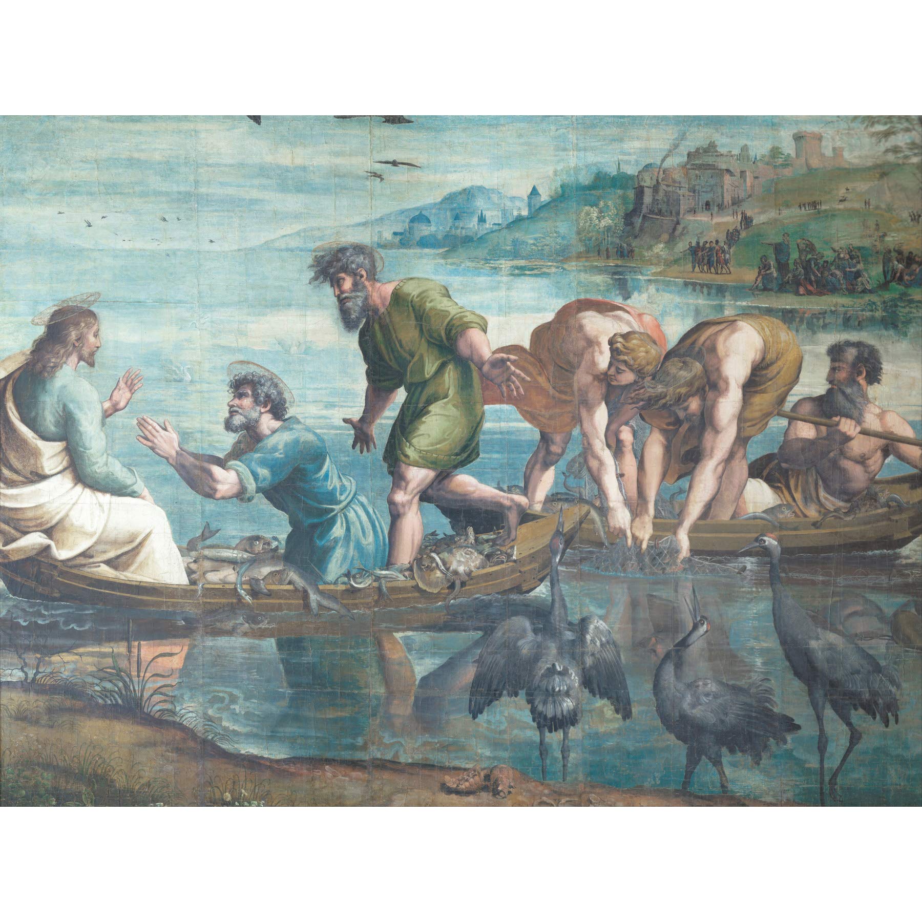 Raphael The Miraculous Draft Of Fishes Large Art Print Poster Wall Decor Premium Mural