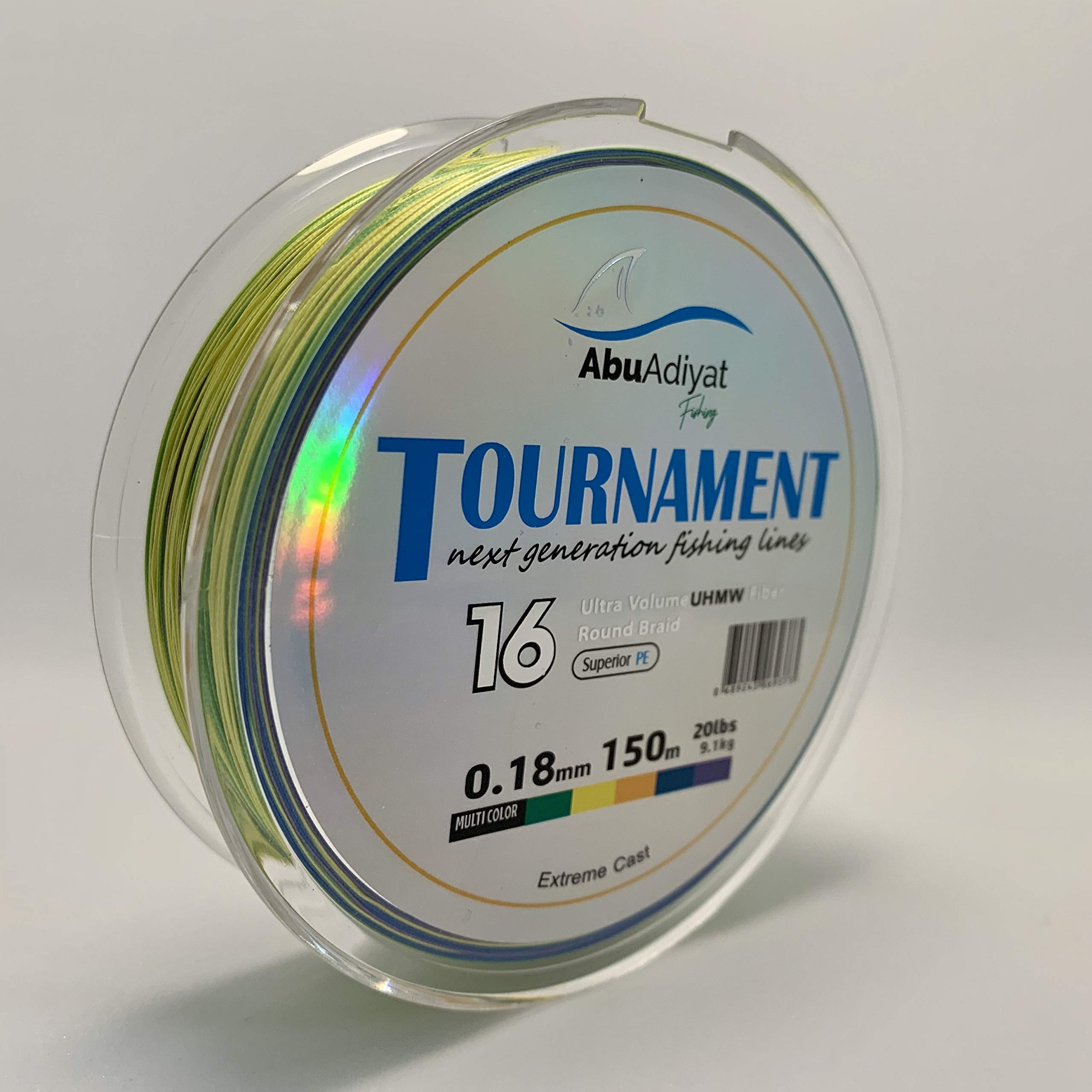 Tournament Series 16 Strand Braided Fishing Line (Multicolour, 20lb/150M)