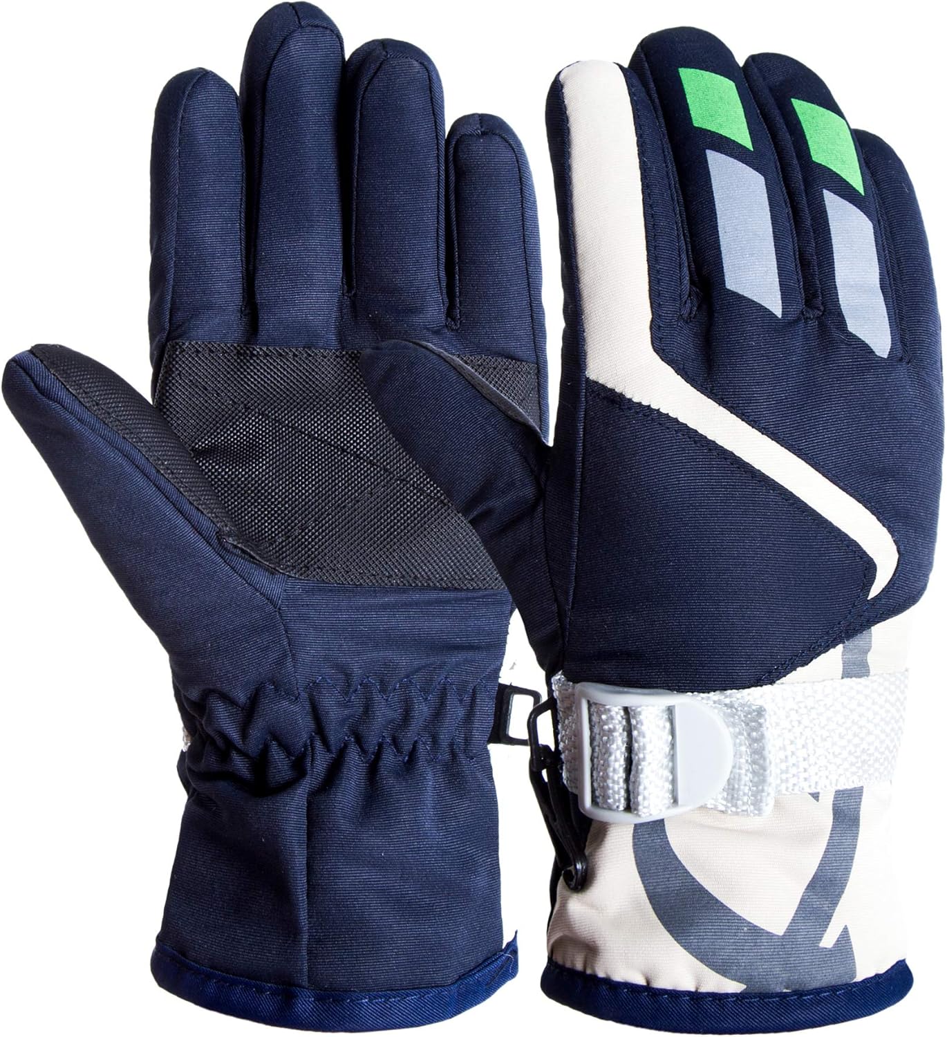 Kids Ski Gloves Winter Warm Lining Snow Cold Weather Windproof Waterproof Adjustable Gloves for Boys & Girls 2-5Years : Sports & Outdoors