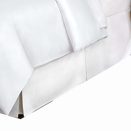 Belles & Whistles LEV27618WHIT05 Bed Skirt, California King, White