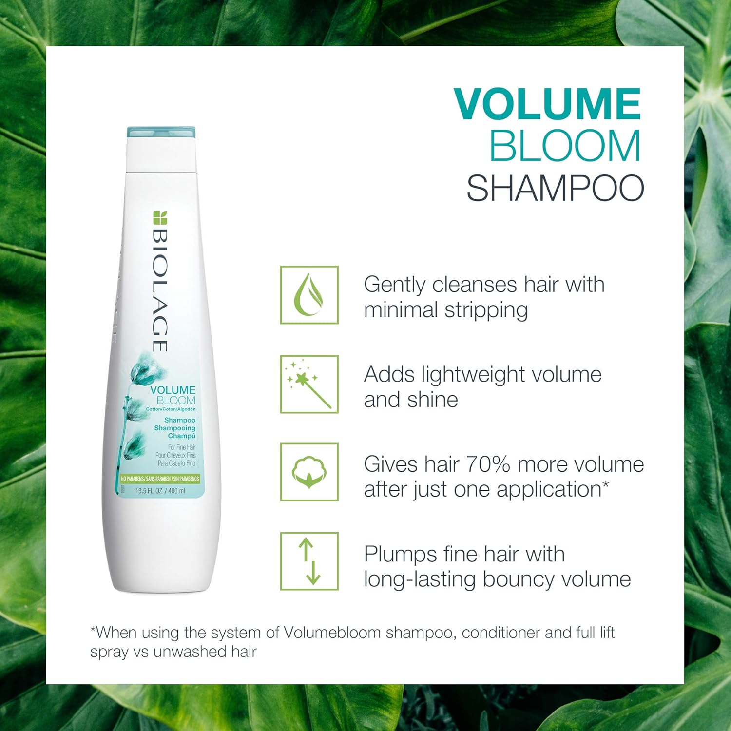 BIOLAGE Volumebloom Shampoo | Lightweight Volume & Shine | Paraben-Free | For Fine Hair | 33.8 Fl Oz., multi: Matrix: Premium Beauty