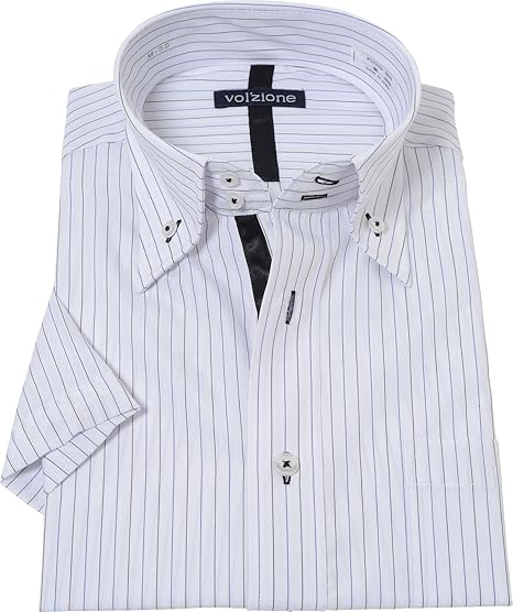 Amazon ワイシャツ 半袖 メンズ ビジネス ボタンダウン 半袖 おしゃれ クールビズ ビジネスシャツ スリム 細身 シャツ 通販