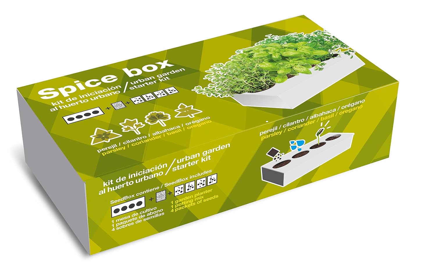 SeedBox PGSPCO Spicebox condimentos, 9x5x23 cm: Amazon.es: Jardín