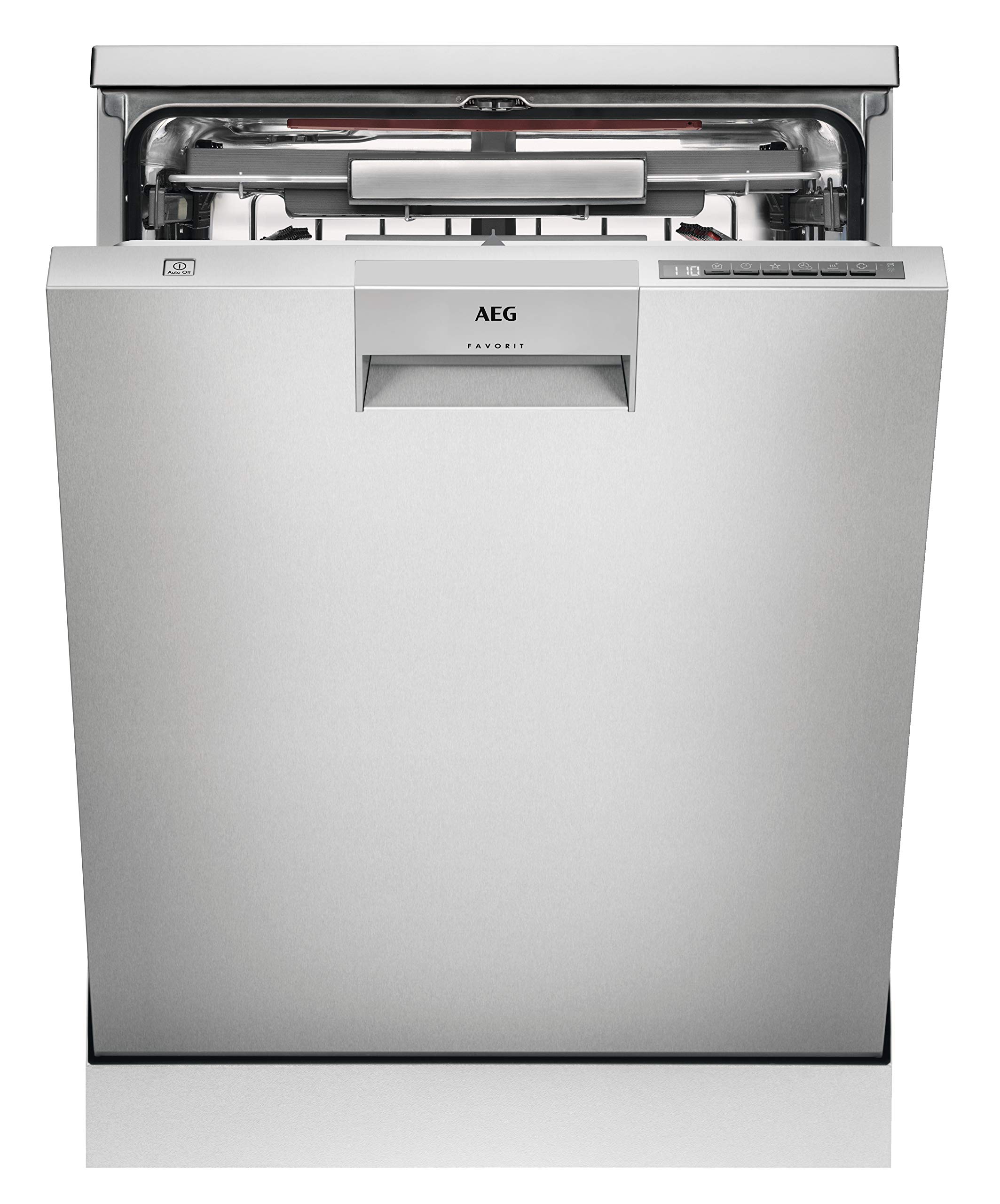 AEG FFE63806PM Freestanding Dishwasher with Comfort Lift draw and AirDry Technology, 13 Place Settings, 10 Programmes, Stainless Steel [Energy Class D]