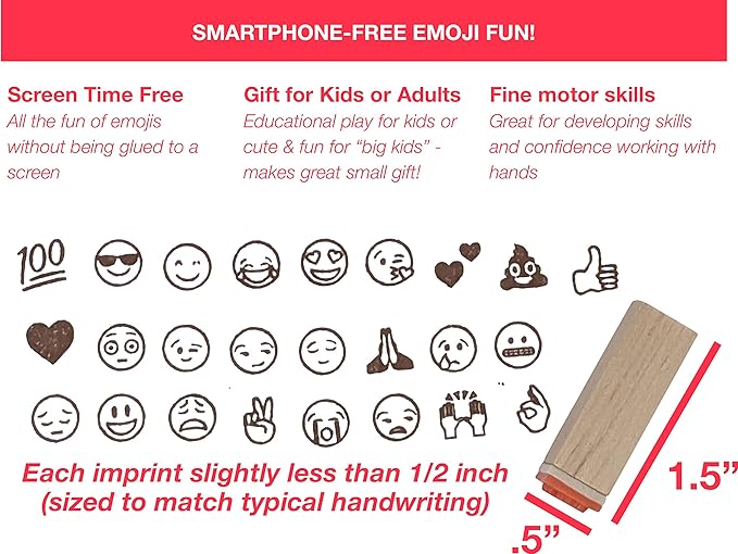 Amazon Co Jp 絵文字スタンプ Paper People 1 2 Inch Stamps ホーム キッチン