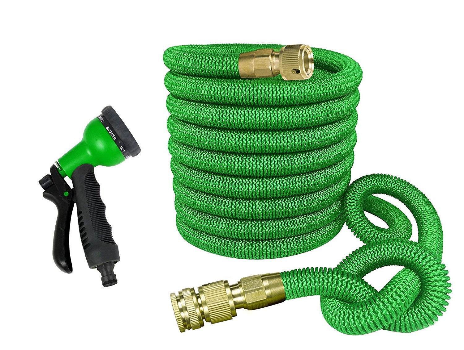 ALL NEW 2017 Expandable Garden Hose 100 Feet with 8 Spray Pattern