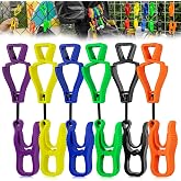 BOZZYS Glove Clips for Work Glove Holders | Pom Plastic Clips for Tool Belts, Hard Hats and Gloves, 360&deg; Anti-Drop, Never Lose Gloves on Construction Sites