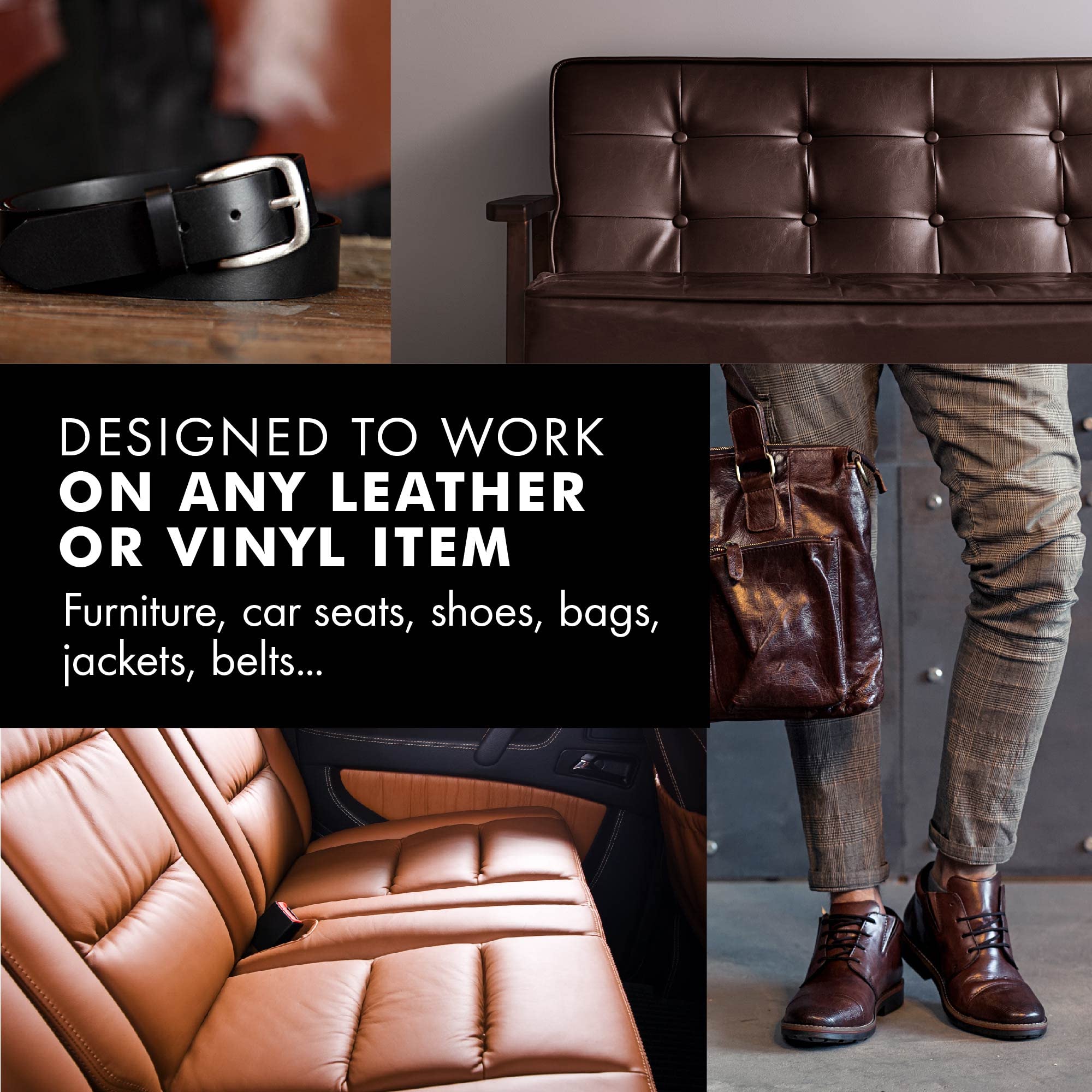 FORTIVO Leather Recoloring Balm, Leather Color Restorer, Leather