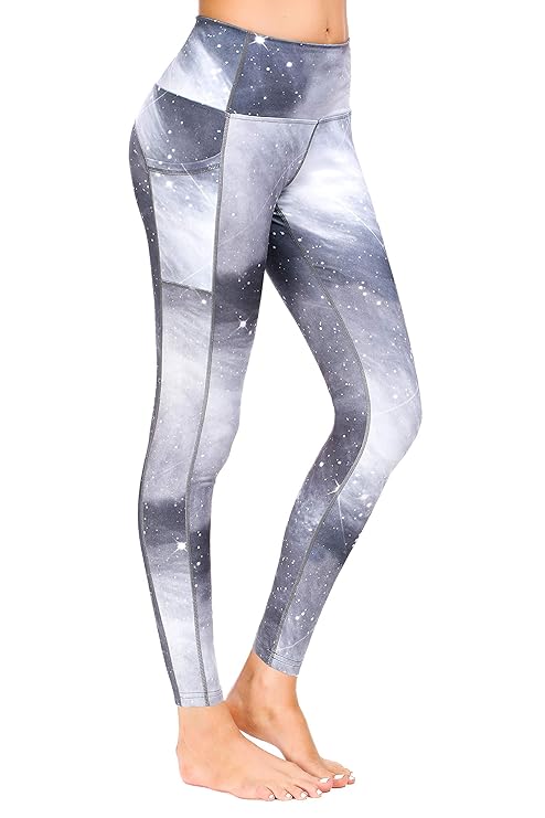 Munvot Yoga Leggings Damen mit Taschen 1 bis 2er Pack - Sporthose Yogahose Tights Fitnesshose Sport Leggings für Damen