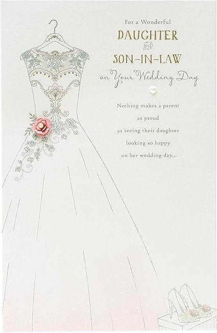 Carte De Vœux De Mariage Pour Fille Et Son Beau Fils Amazon Fr