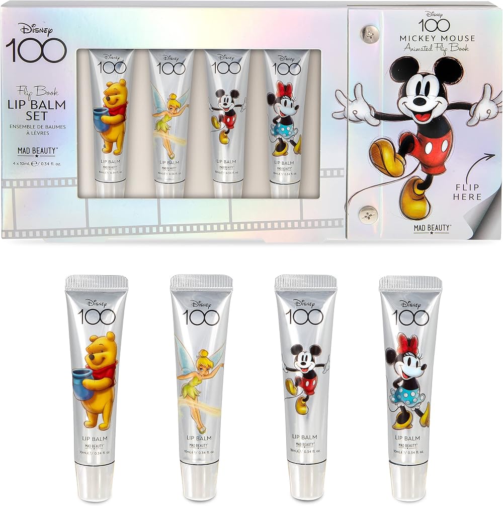 MAD Beauty Disney 100 4pc Lip Balm Set