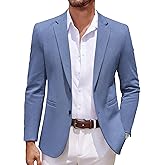 COOFANDY Men's Casual Knit Blazer Two Button Lightweight Sport Coats Suit Jacket