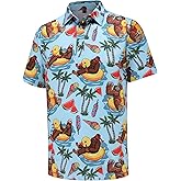 tracamiy Men's Golf Polo Shirts Short Sleeve Performance Moisture Wicking Quick Dry Golf Polo Shirts for Men