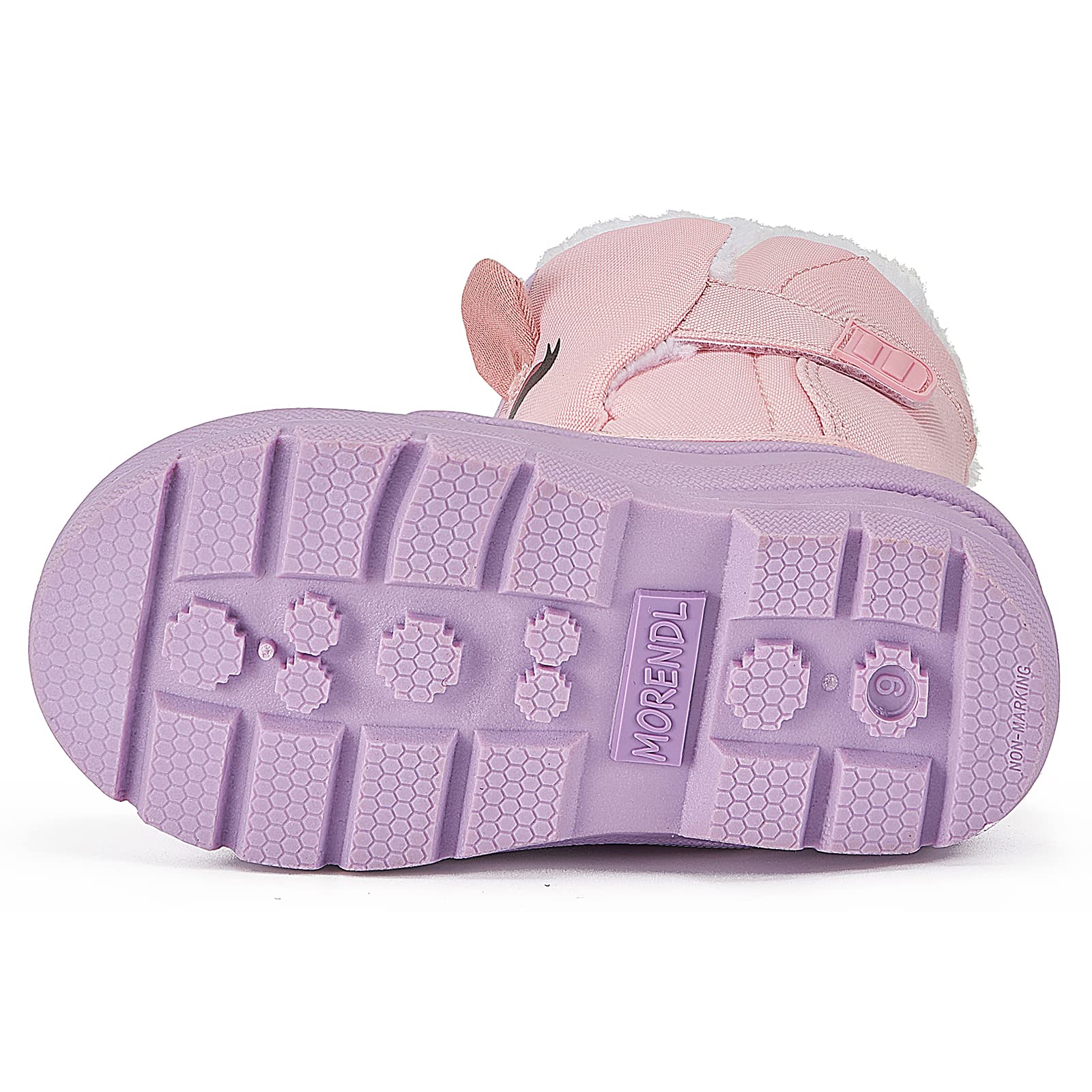 MORENDL Toddler Winter Snow Boots Waterproof Insulated Faux Fur Boys Girls Hiking Boots (Toddler/Little Kid)