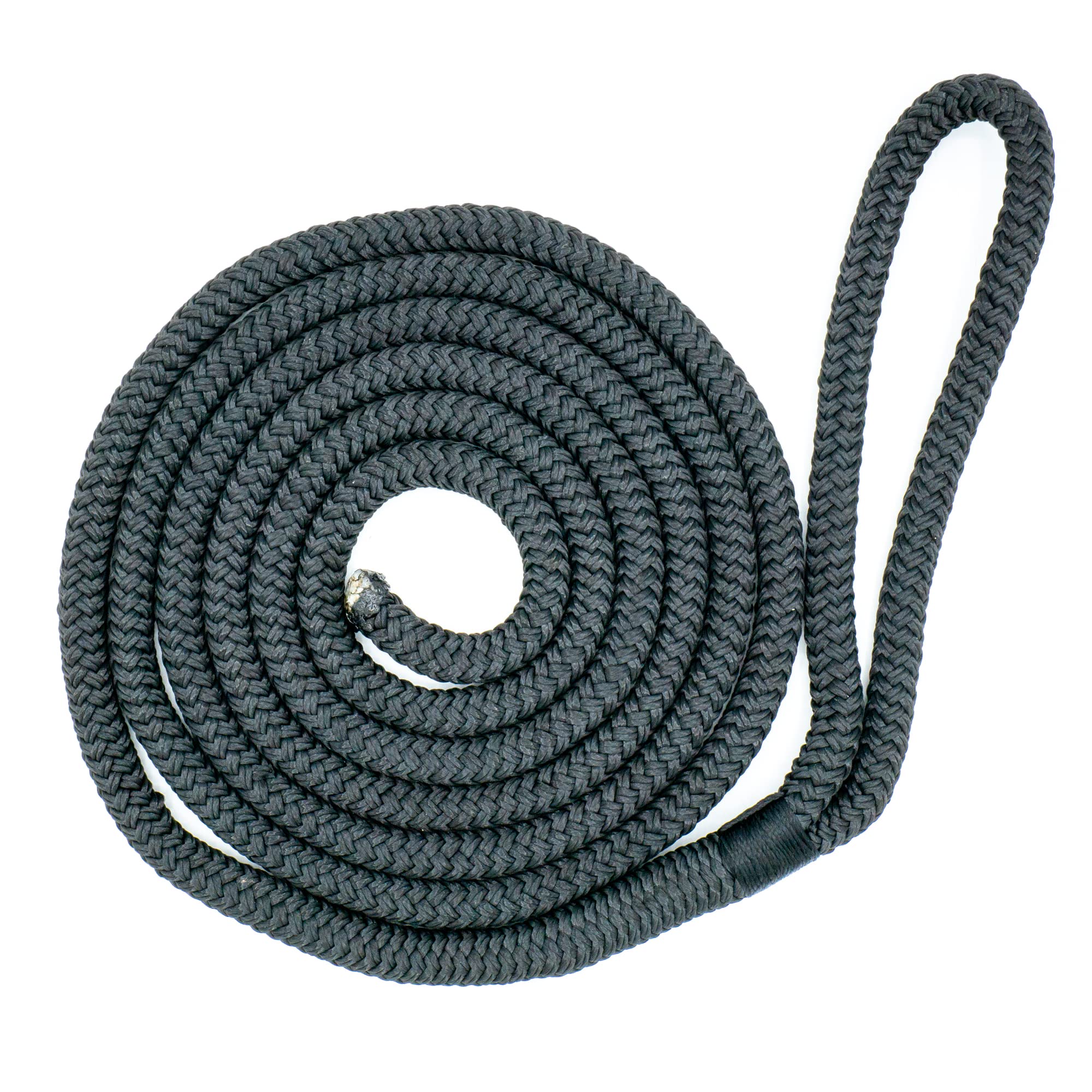 D&W The Motion Corporation Mooring Line Black with Eye 12 mm x 7.00 m