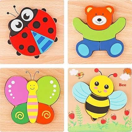 wooden animal jigsaw puzzles