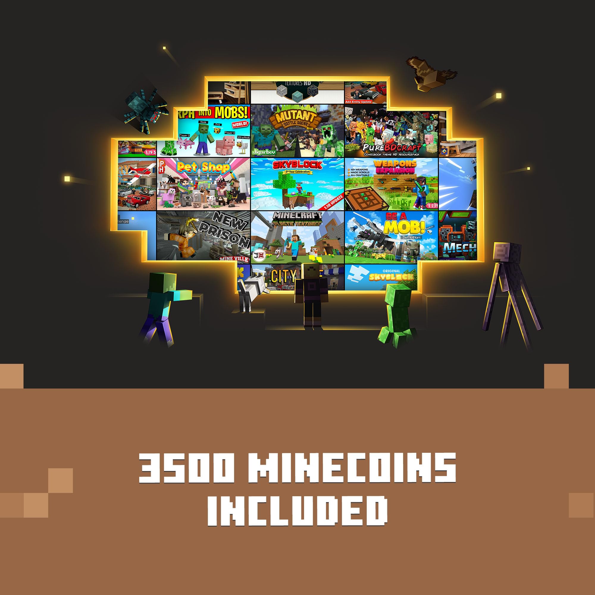 Minecraft with 3500 Minecoins – Xbox Series X, Xbox One