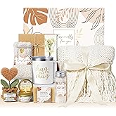 Self Care Gifts Get Well Soon Gift Baskets for Women, Birthday Gifts for Women Care Package, Unique Sympathy Gift Basket Spa Thinking of You Valentines Day Gift Set for Her Wife Mom Best Friend Sister