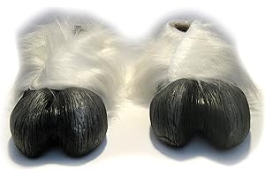 Zagone Studios White & Black Hooves Shoes Covers Horse Cow Animal Costume Hoof Feet
