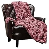Chanasya Premium Wolf Faux Fur Throw Blanket