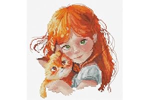 HobbyJobby Cross Stitch Kit The Gingers, Counted Cross Stitch Kit for Adults, Needlecraft and Embroidery Kit