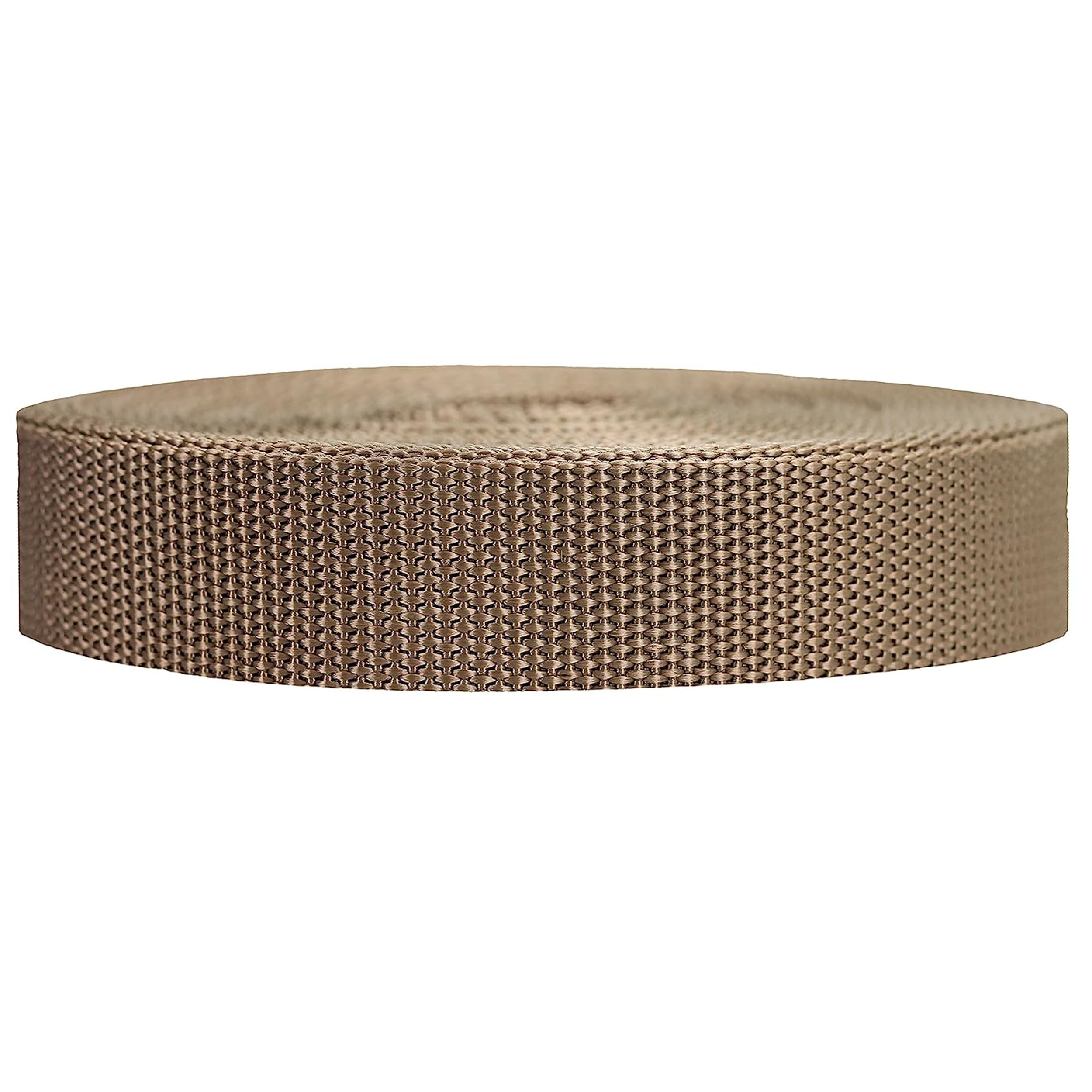 Strapworks Heavyweight Polypropylene Webbing - Heavy Duty Poly Strapping for Outdoor DIY Gear Repair, 1.5 Inch x 50 Yards, Tan
