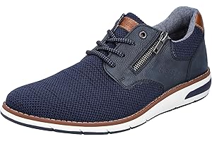 Rieker Men's 11311 Lace-Up Shoes, Blue