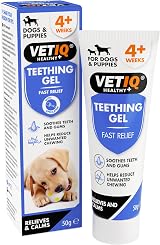 VETIQ Fast Pain Relief Teething Gel With Applicator 50 g Dogs Puppies 4+ Week