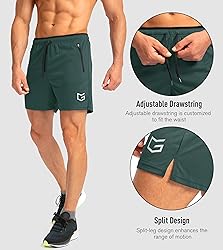 G Gradual Men's Running Shorts with Zipper Pockets