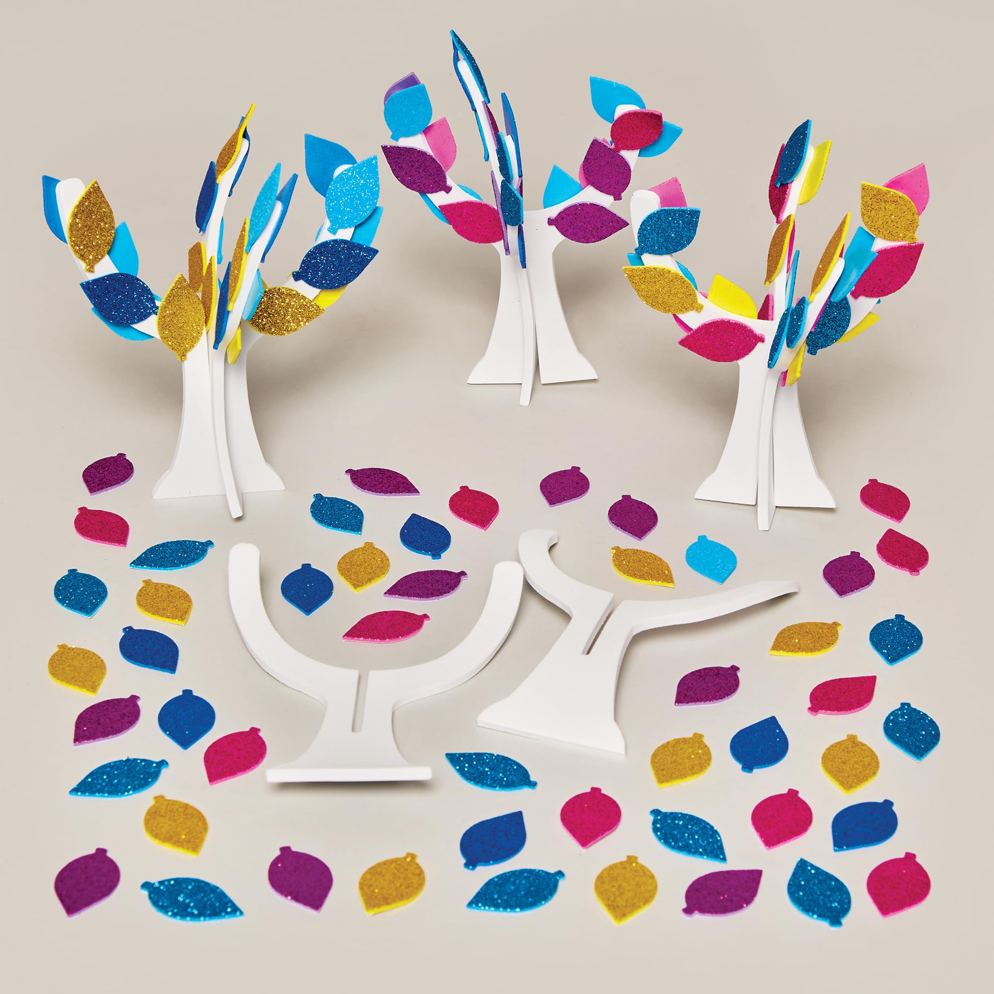 Baker Ross FX933 Ramadan Tree Of Good Deeds Kits - Pack of 4, Religious Education Arts and Crafts Kits for Kids