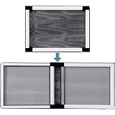BAFLOTEX Adjustable Window Screens, 10 x 14-24 Inch, White | Two-Way Expandable Design, Horizontal or Vertical Use, Compact Fit for Small House Windows, No Cutting Required