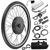 AW Electric Bike Conversion Kit 48V 1000W 26" Front/Rear Wheel Powerful Motor E-Bike Conversion Kit Dual Mode Controller W/LC