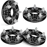 EVIL ENERGY 5x4.5 Wheel Spacers 20 mm Compatible with Lexus ES 1992-2022, Toyota Tacoma 2005-2015, 5x114.3 mm Hubcentric with Lip 5 Lugs 60.1 mm Hub Bore M12x1.5 Studs Black