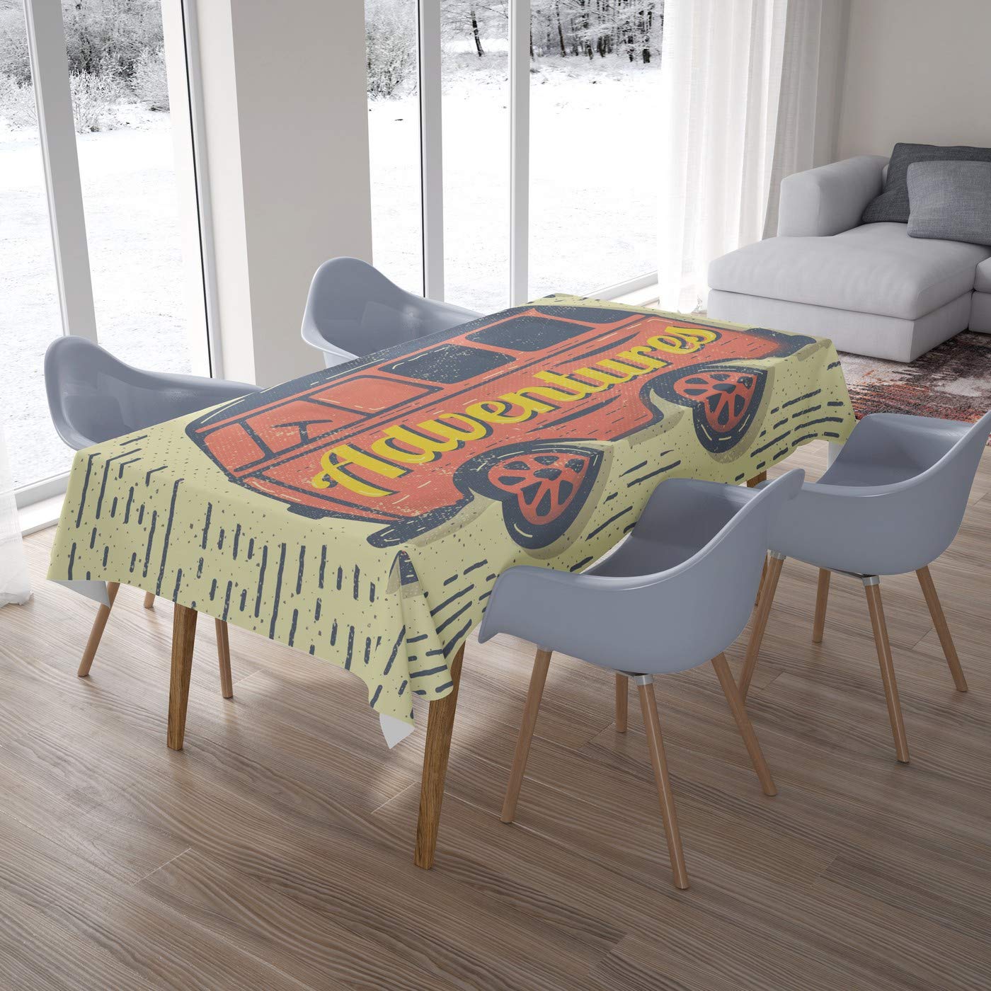 Bonamaison Kitchen Decoration, Tablecloth, 140cm x 200cm - Designed and Manufactured in Turkey