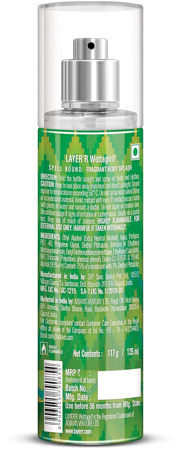 Buy Layer R Wottagirl Spell Bound Body Splash 135ml Online At Low Prices In India Amazon In