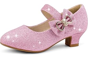 Eithy Girls Dress Shoes Low Heel Bow Princess Flats Toddler/Little Kid/Big Kid
