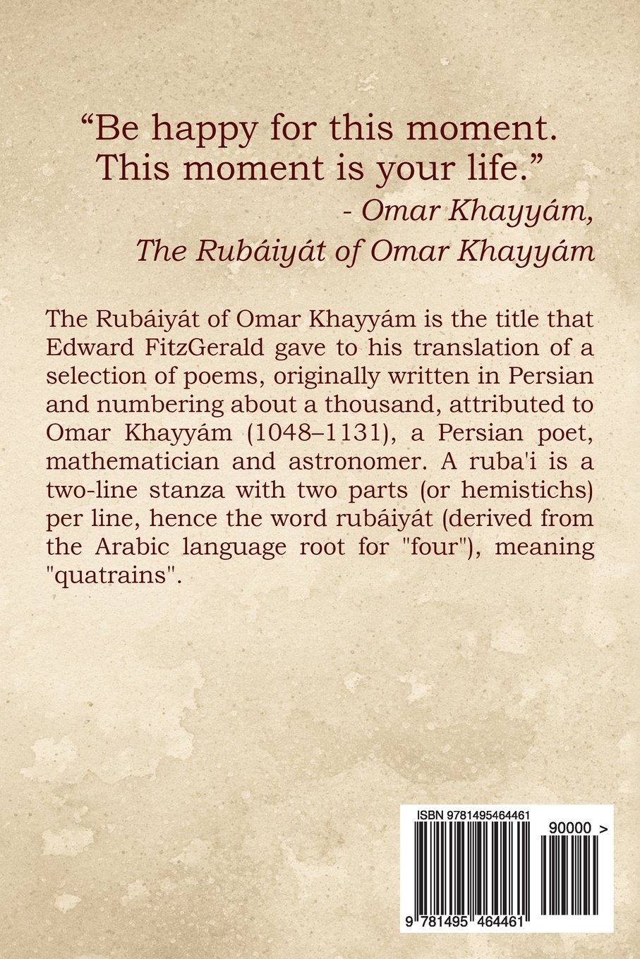 The Rubayat Of Omar Khayyam Or Rubaiyat Of Omar Khayyam Fitzgerald Edward Amazon De Bucher