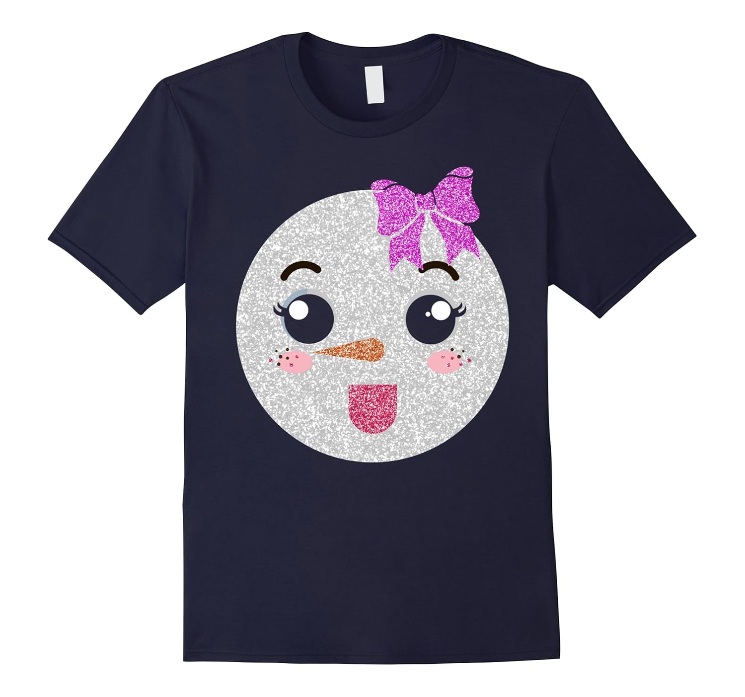 Snowman emoji shirt for girls-ANZ