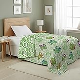Northwest Nickelodeon Teenage Mutant Ninja Turtles Pizza Party Quilted Throw Blanket, Comfy Throw, Adults Boys Girls, Soft Lightweight Bedding for Bed, or Couch, 60 x 80 inches