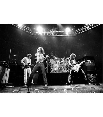 LED ZEPPELIN ライブポスター Amazon.com: (24x36) Led Zeppelin (Live on Stage) Music