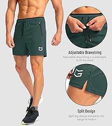 G Gradual Men's Running Shorts with Zipper Pockets