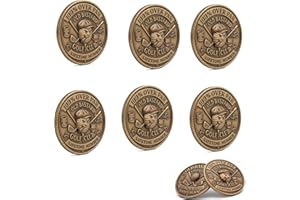 Old Bastards Golf Club Coin, Funny Golf Challenge Coin for Men, Lifetime Golfs Club Member Coins, for Old Guys (6pcs)