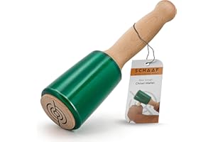 SCHAAF WOOD CARVING TOOLS Precision Wood Carving Mallet 15oz for Woodworking, Comfortable Wooden Handle Reduces Hand Fatigue, Non-Marring Urethane Head Protects Tools, Chisel Hammer from Schaaf Tools